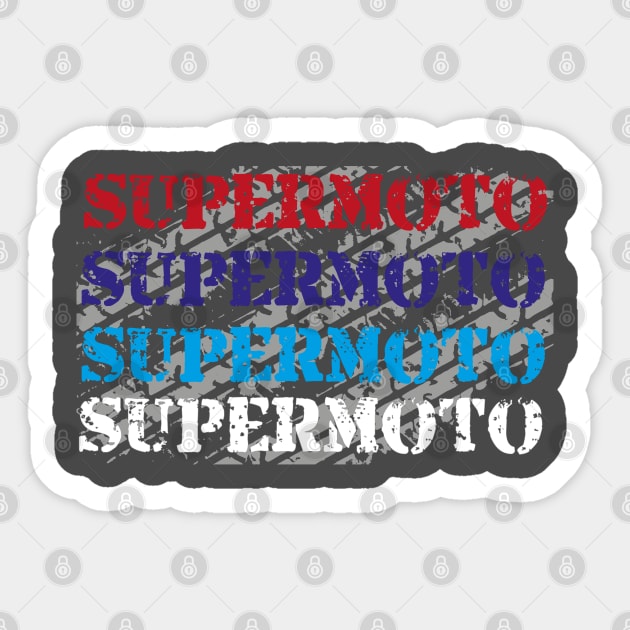 supermoto lettering fullcolor Sticker by wahyuart21